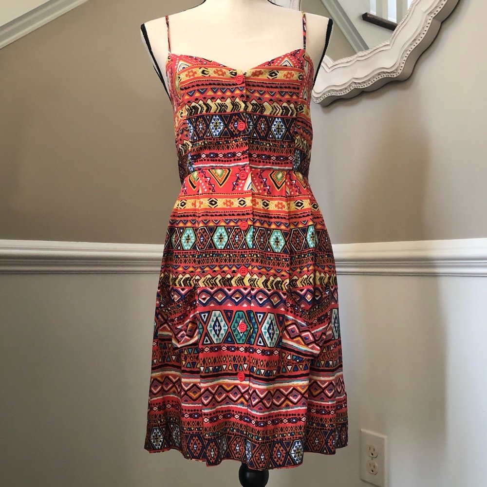 Forever 21 Multicolor Strap Dress. Size Small